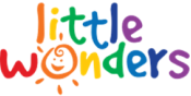 Colorful playful Little Wonders logo with smiling face